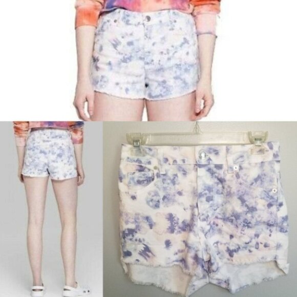 wild fable Pants - 💘Wild Fable Tie Dye High-Rise Denim Shorts Size 2